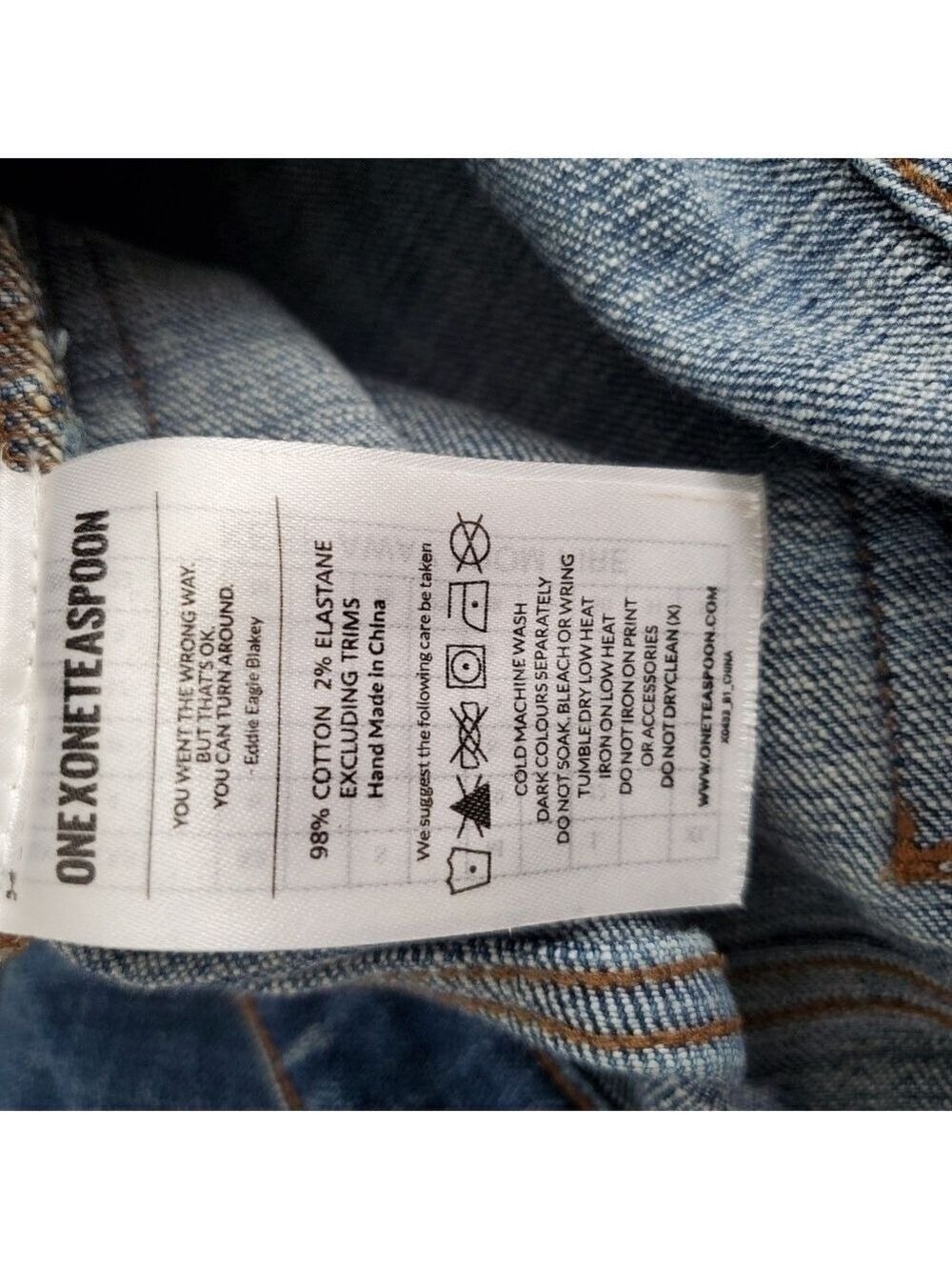 ONE X ONE TEASPOON HIGH WAIST FREEBIRD II SKINNEY JEAN DISTRESS BUSTED KNEES 25 - Picture 14 of 16